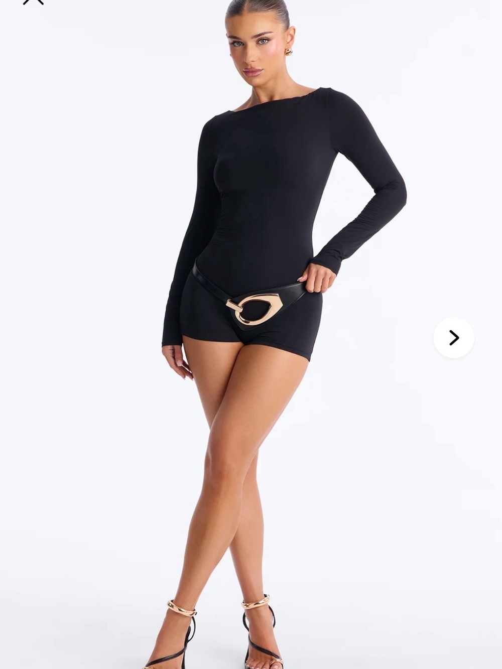 Kayley Boat Neck Micro Romper